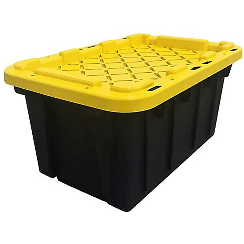 Rebrilliant Ultra Durable Plastic Storage Tote Bin With Snap Fit Lid
